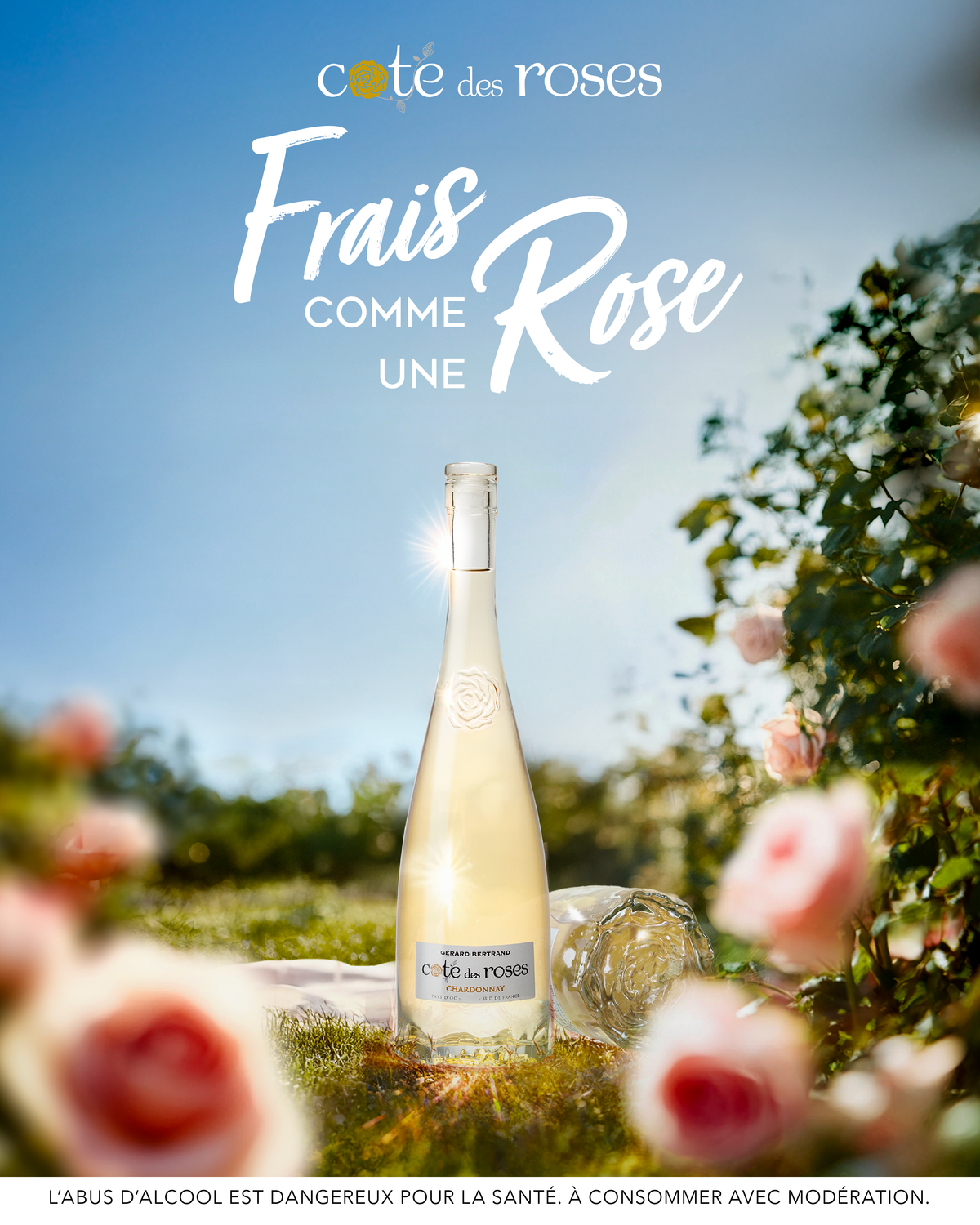 Cote des Roses chardonnay 2024 75cl witte wijn - Gérard Bertrand
