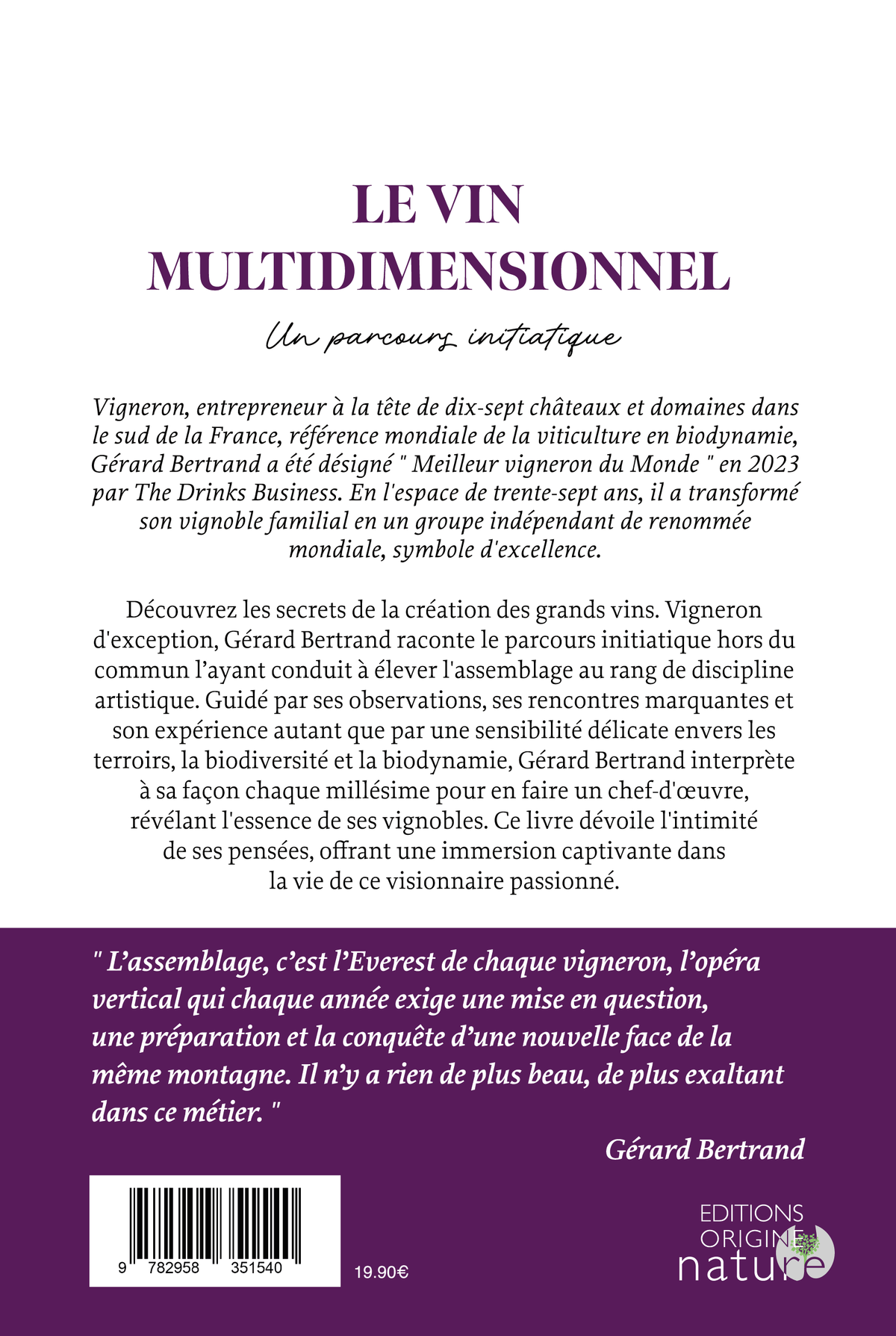 De multidimensionale wijn - Gérard Bertrand