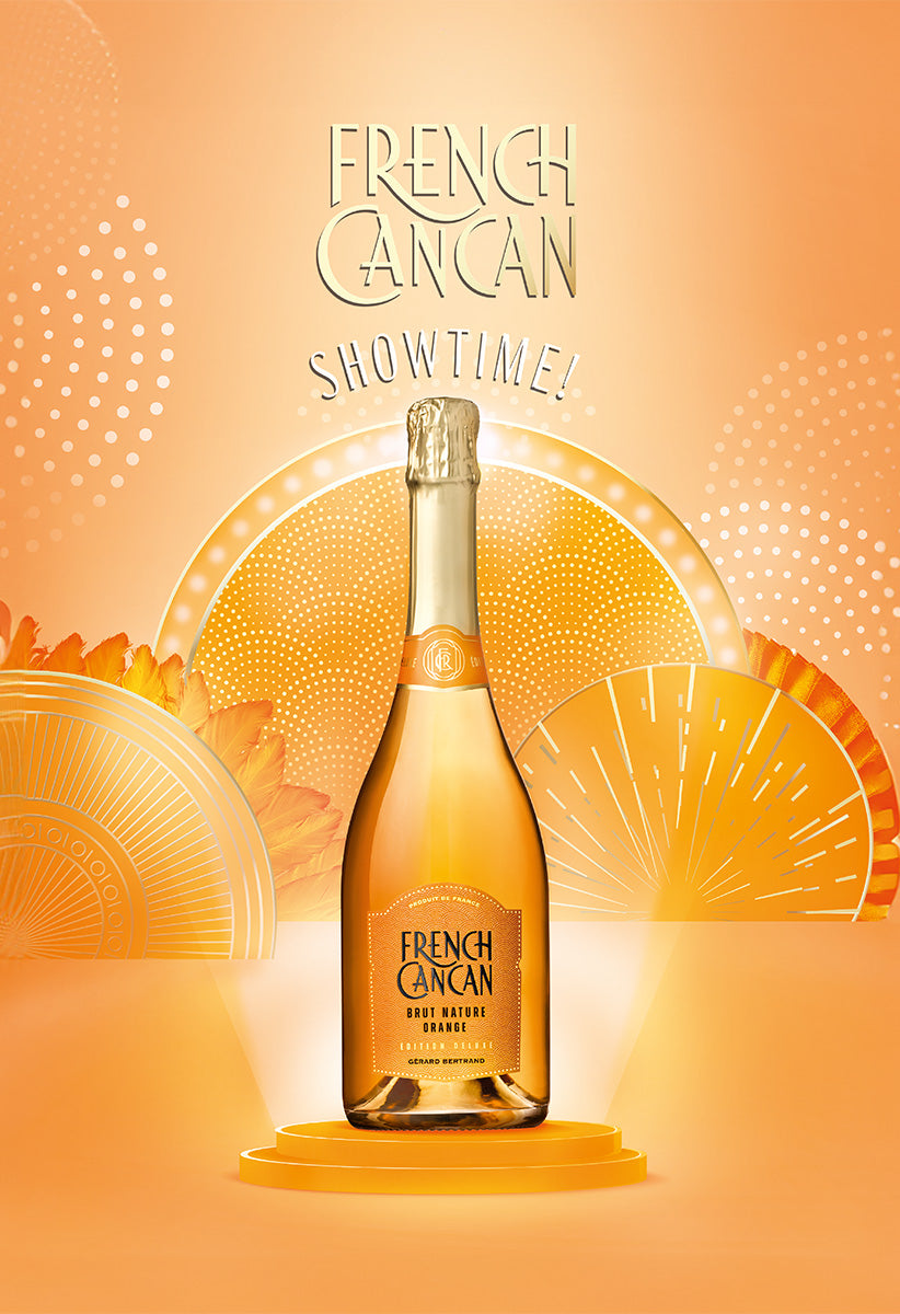 French Cancan Brut Orange Bio 2023 Lot 6 flessen 75cl - Gérard Bertrand
