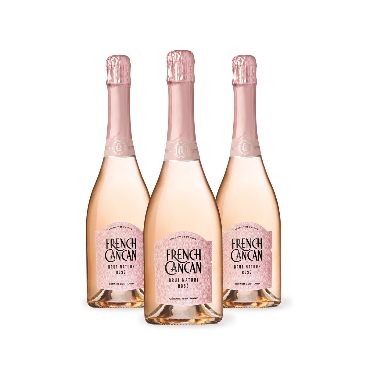 French Cancan Brut Rosé Bio Lot 3 flessen 75cl - Gérard Bertrand