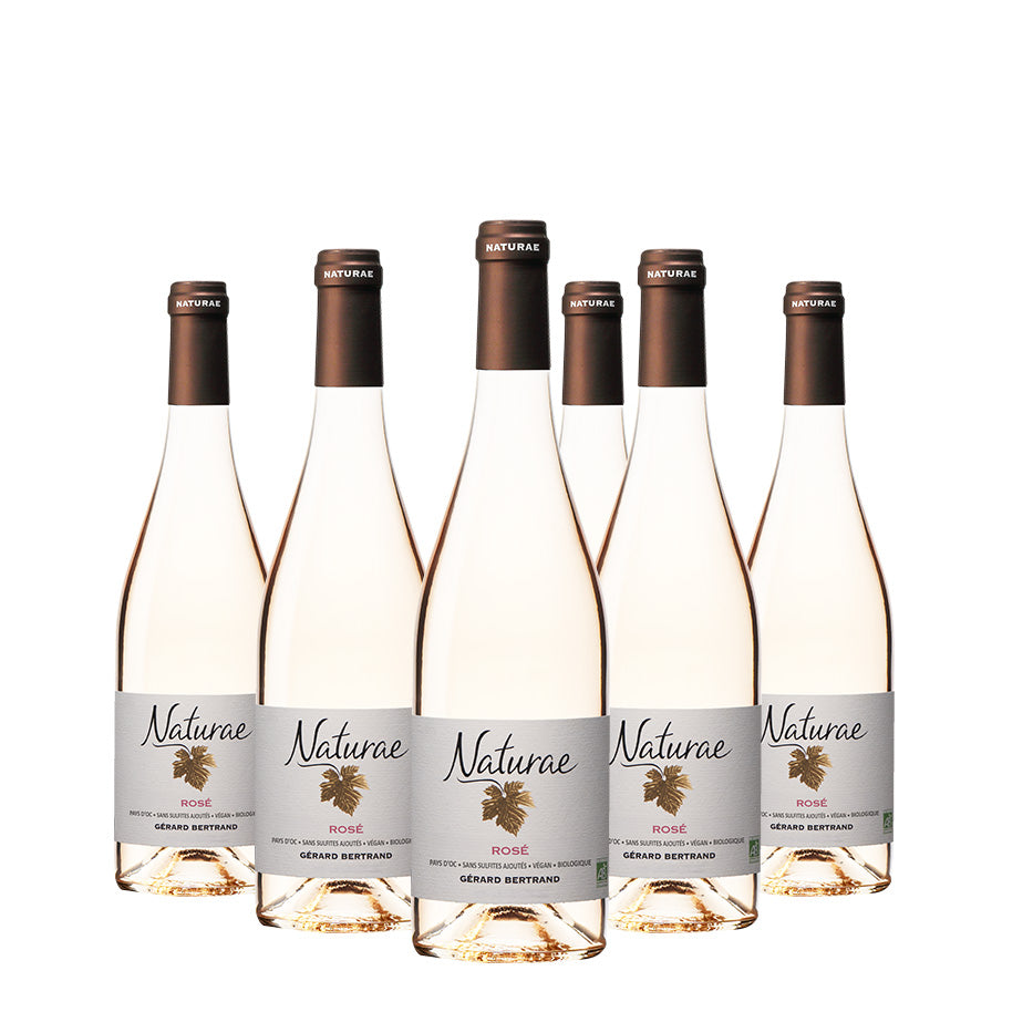 Naturae rosé bio veganistische roséwijn zonder sulfieten 2025 Lot 6 flessen 75 cl - Gérard Bertrand