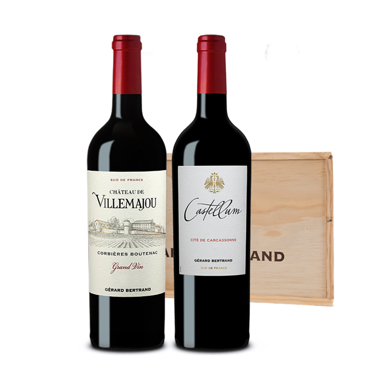Geschenkdoos Château de Villemajou Grand Vin rood en Castellum - Gérard Bertrand