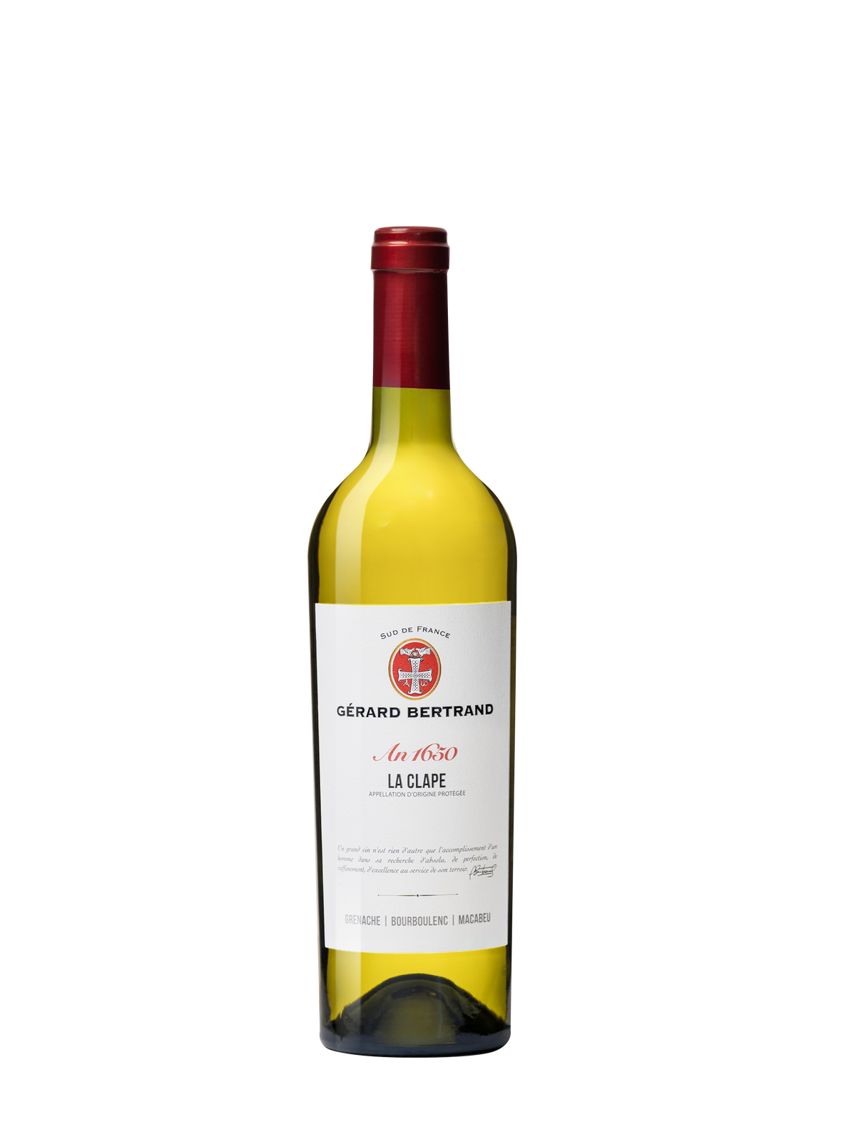 Héritage "An 1650" La Clape witte wijn 2022 75cl - Gérard Bertrand