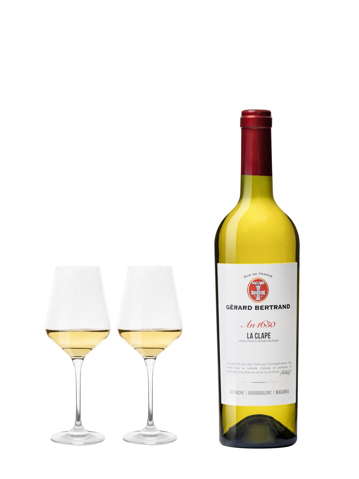 Héritage "An 1650" La Clape witte wijn 2021 Lot 3 flessen 75cl - Gérard Bertrand