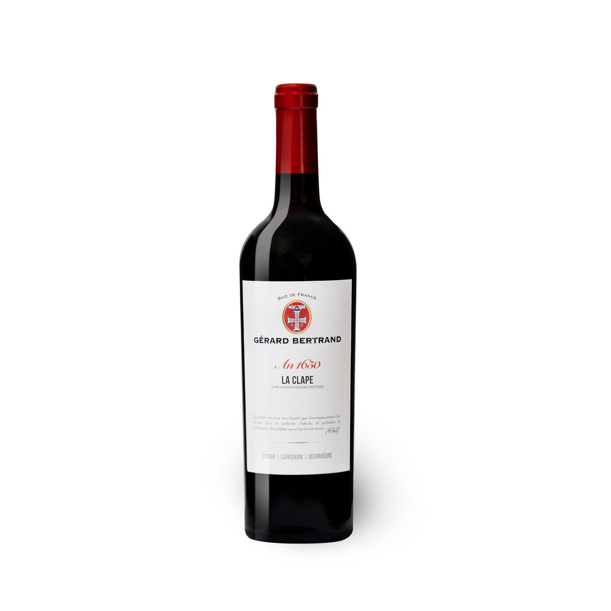 Héritage "An 1650" rood La Clape 75cl - Gérard Bertrand