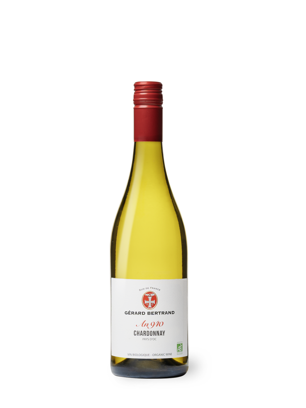 Héritage "An 940" Chardonnay 2024 75cl witte wijn bio - Gérard Bertrand