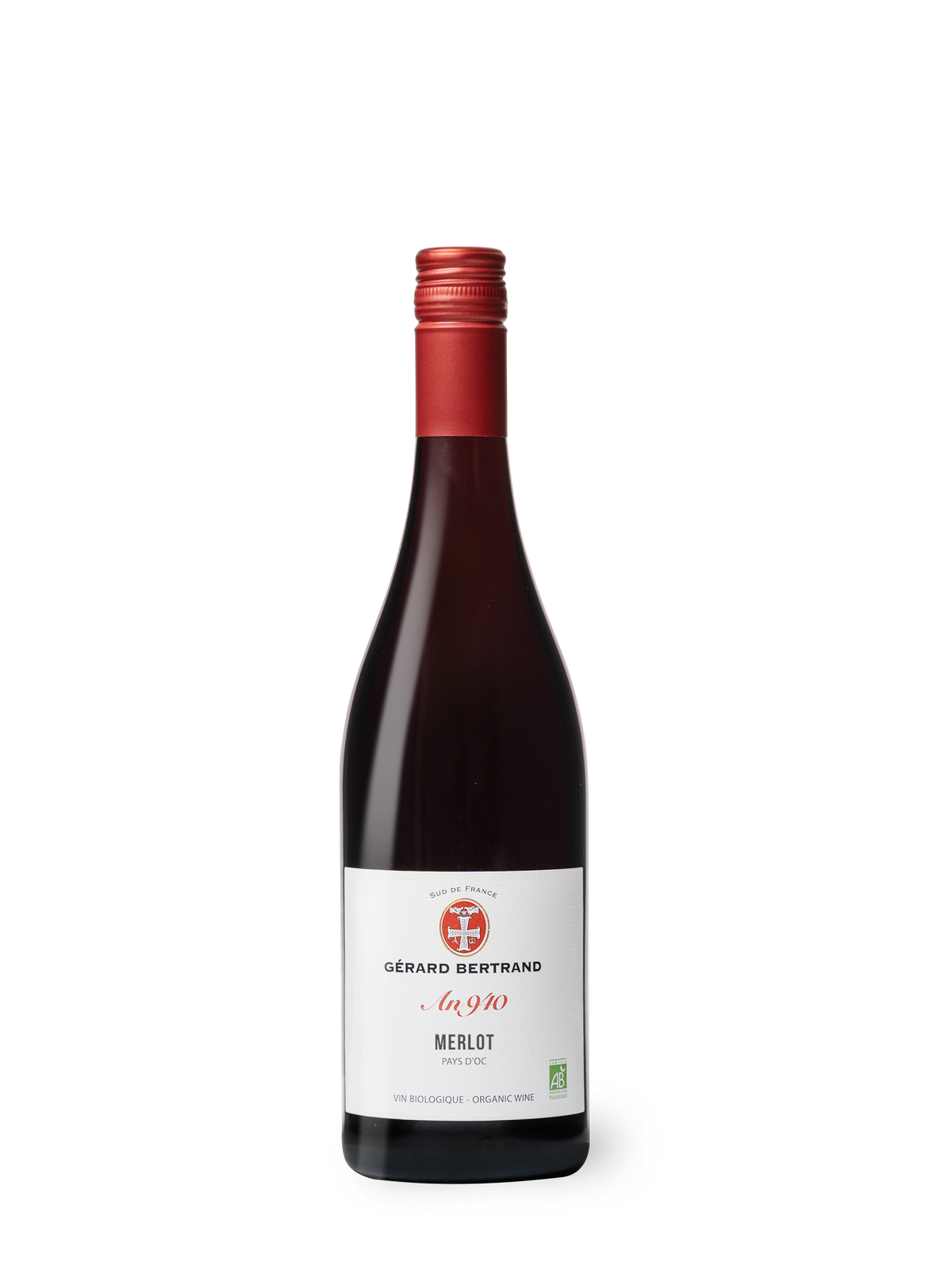 Héritage "An 940" merlot Bio 2022 75cl - Gérard Bertrand