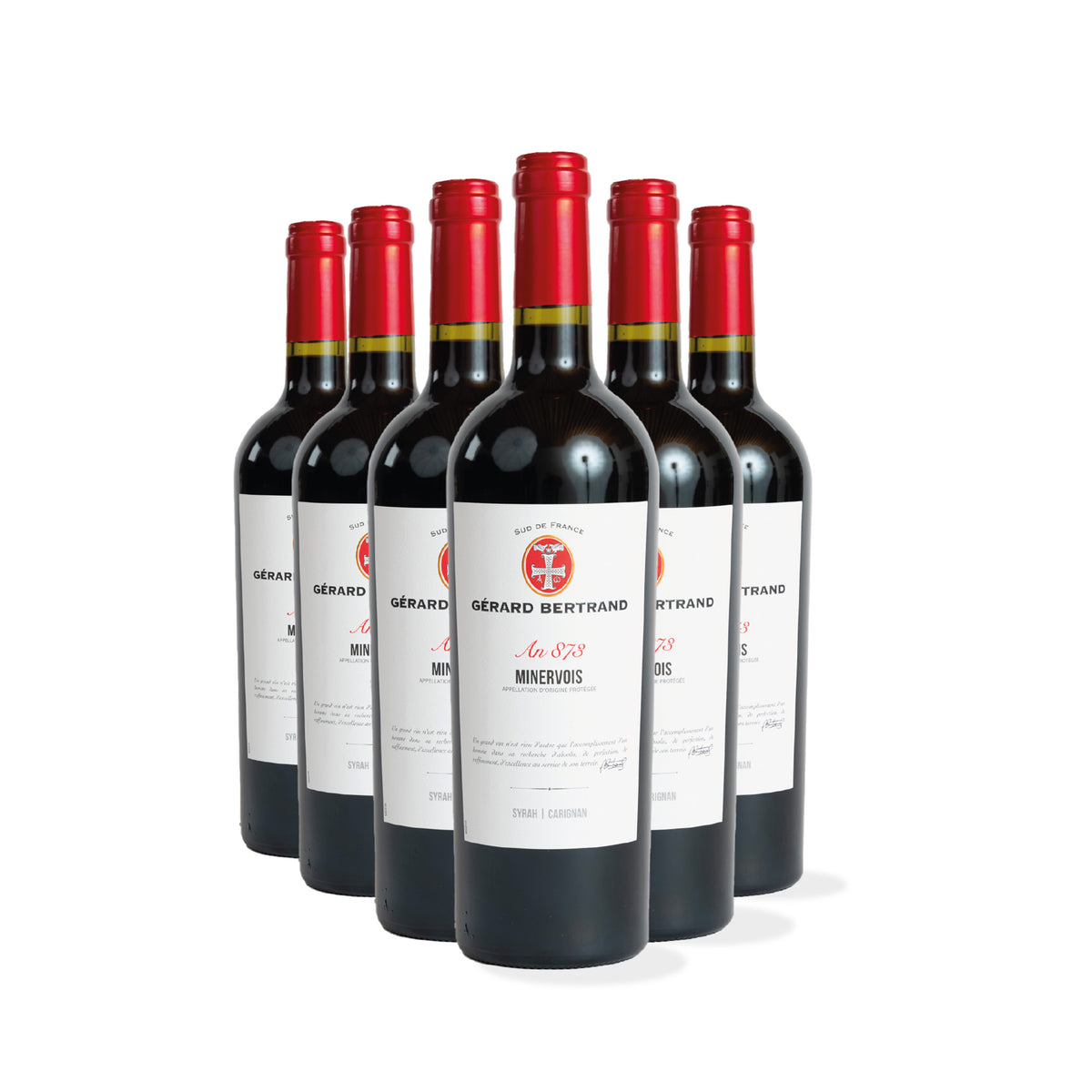 Héritage "An 873" rood Minervois 2022 Lot 6 flessen 75cl - Gérard Bertrand