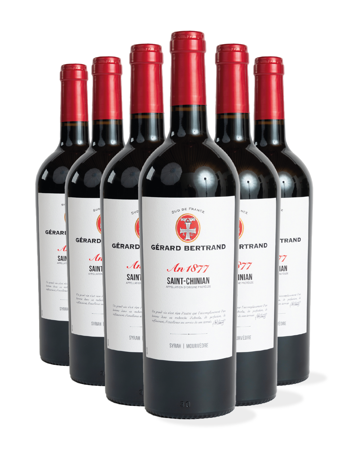 Héritage "An 1877" rood Saint Chinian 2022 lot 6 flessen 75cl - Gérard Bertrand