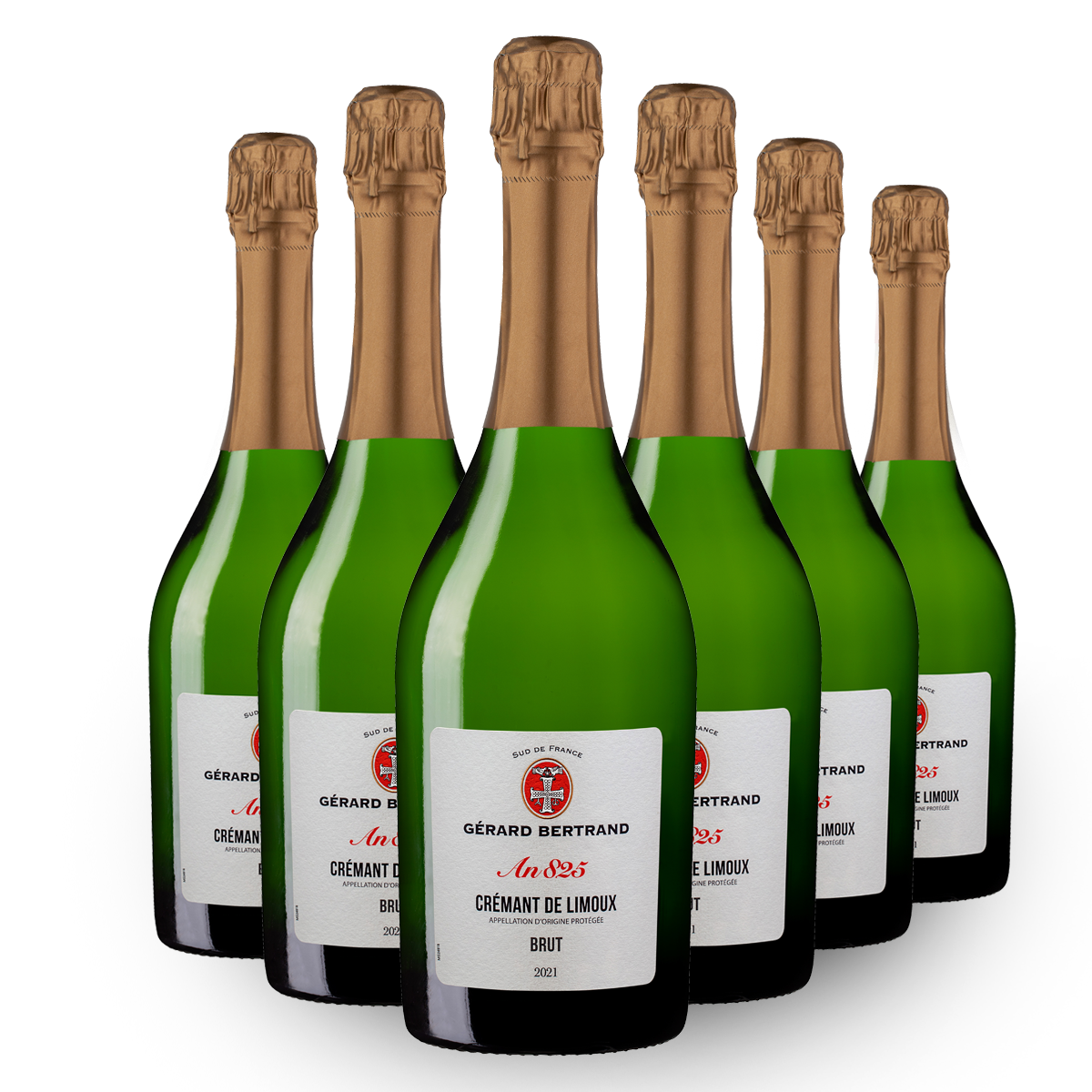 Heritage An 825 Brut AOP Crémant de Limoux 2022 Lot 6 Flessen 75cl - Gérard Bertrand