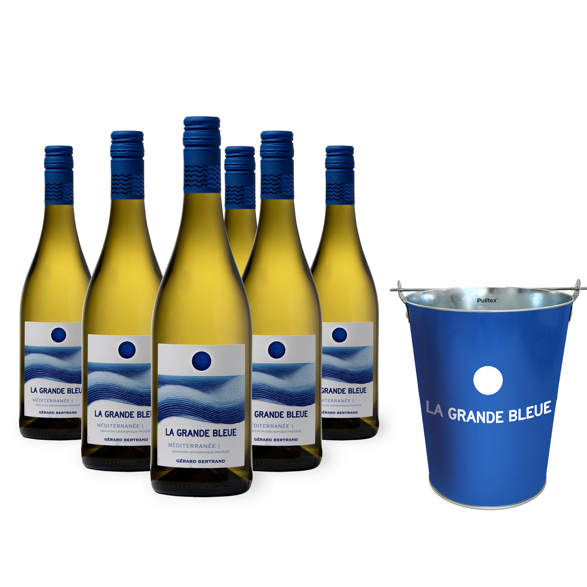 La Grande Bleue 2024 biologische witte wijn Speciaal Aanbod 12 Flessen 75cl en IJsemmer Cadeau - Gérard Bertrand