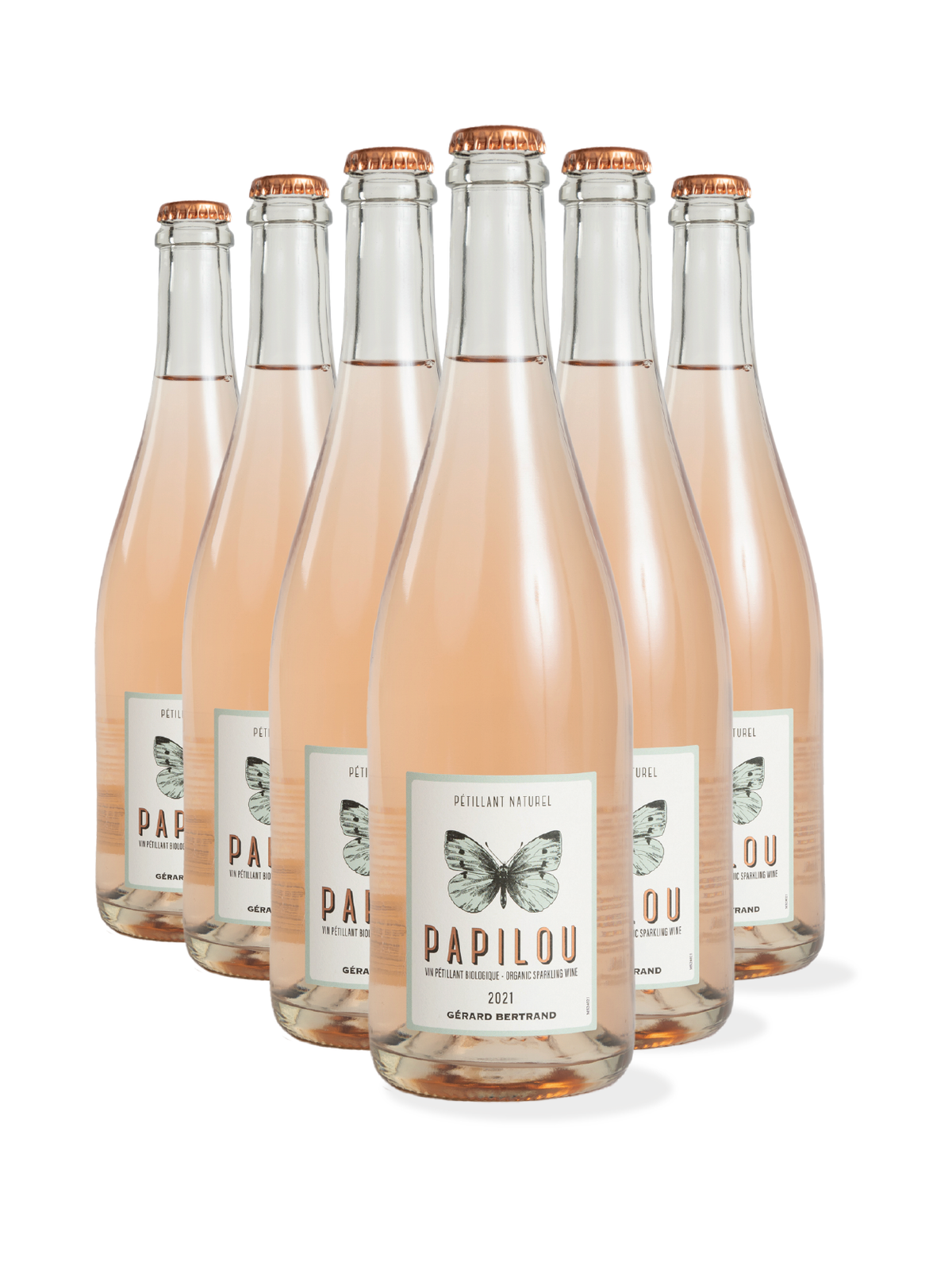 Papilou natuurlijk mousserende rosé wijn 2023 Lot 6 Flessen 75cl - Gérard Bertrand