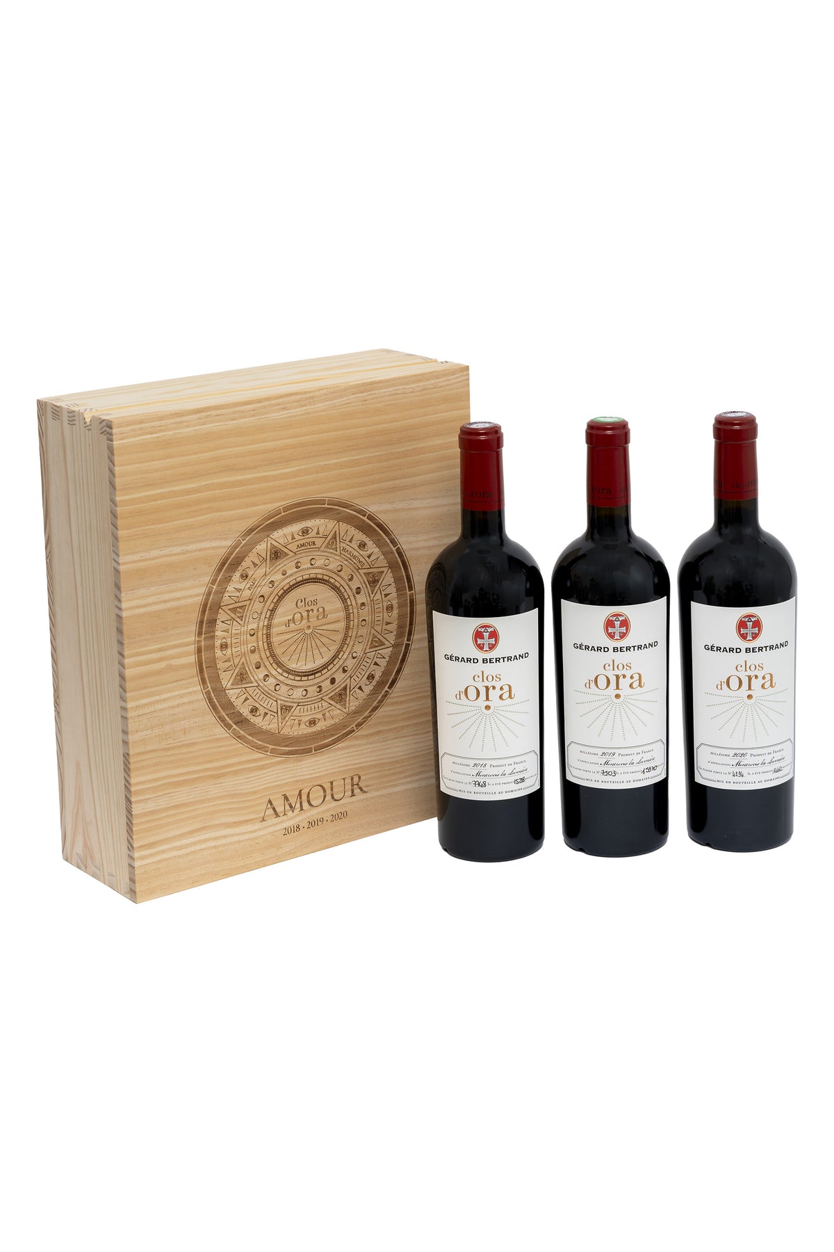 Clos d'Ora Caisse Amour 3 jaargangen 2018, 2019 en 2020 - gelimiteerde serie - Gérard Bertrand
