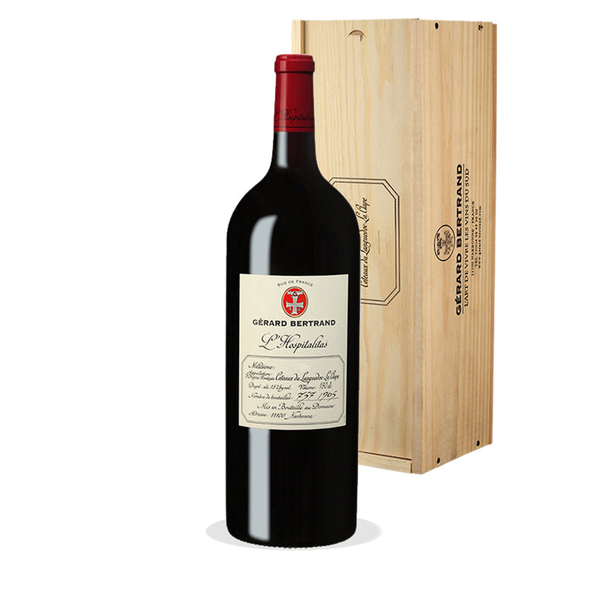 L'Hospitalitas 2014 Magnum met Houten Kist - Gérard Bertrand