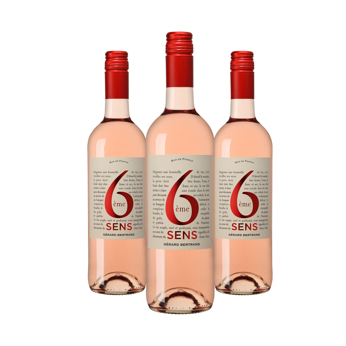 6ème sens biologische rosé wijn 2025 Lot 3 Flessen 75cl - Gérard Bertrand