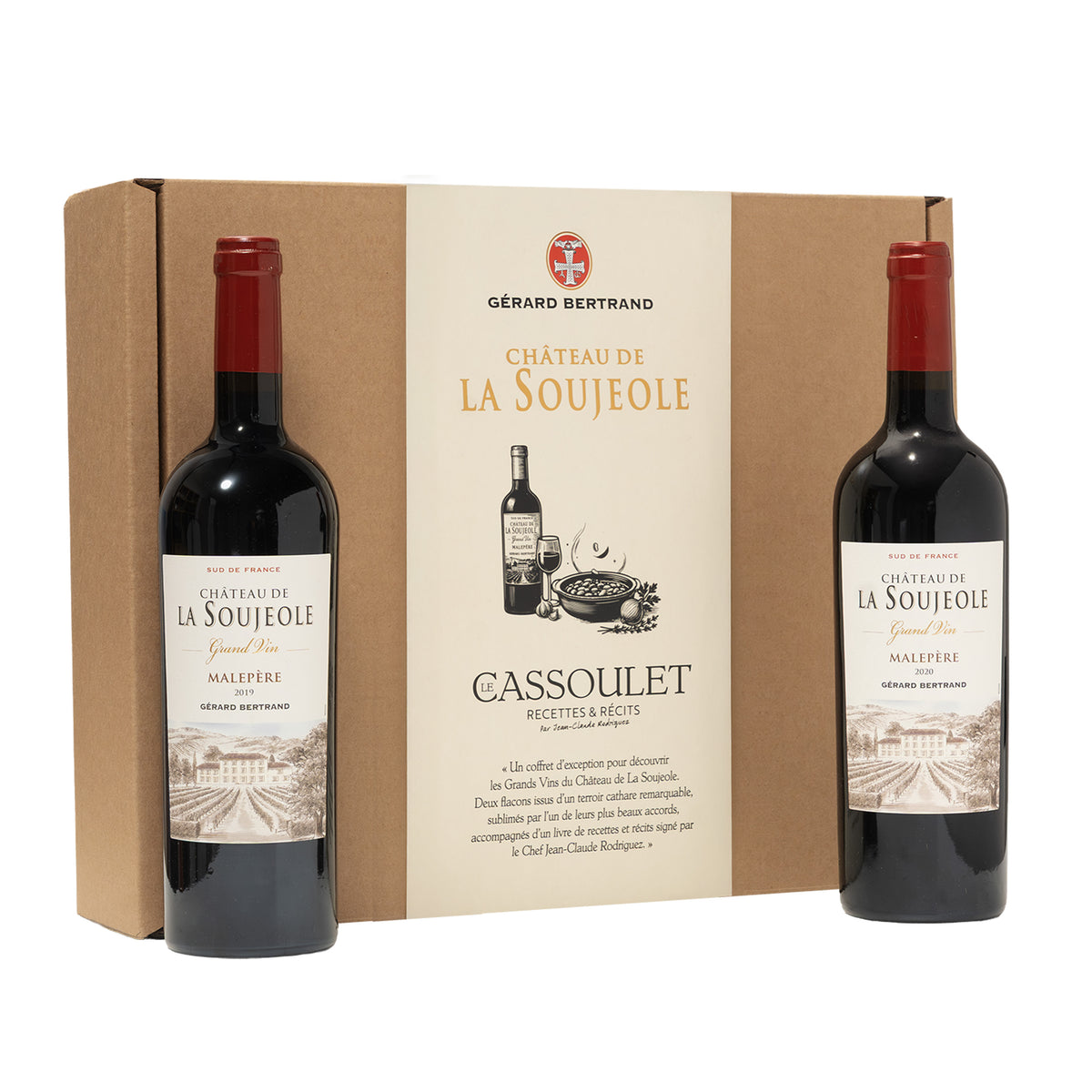 Cadeaudoos Boek Le Cassoulet Recettes et Récits en Château de la Soujeole Grand Vin rood - Gérard Bertrand