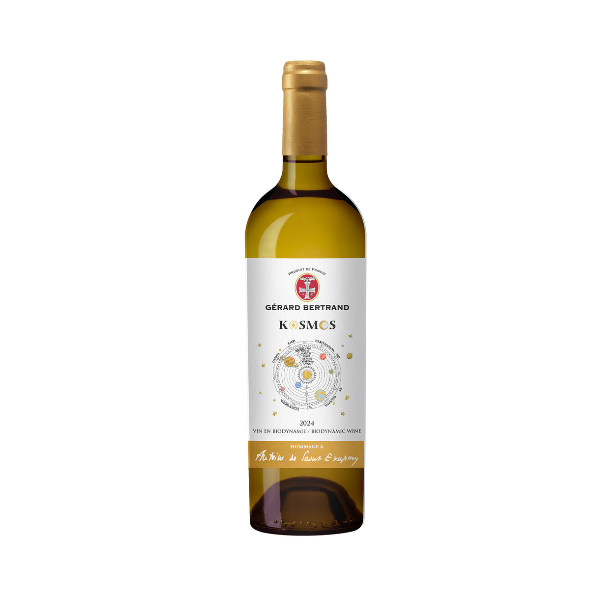 Kosmos jour Hommage à Saint Exupéry 75cl 2024 witte wijn biodynamie - Gérard Bertrand
