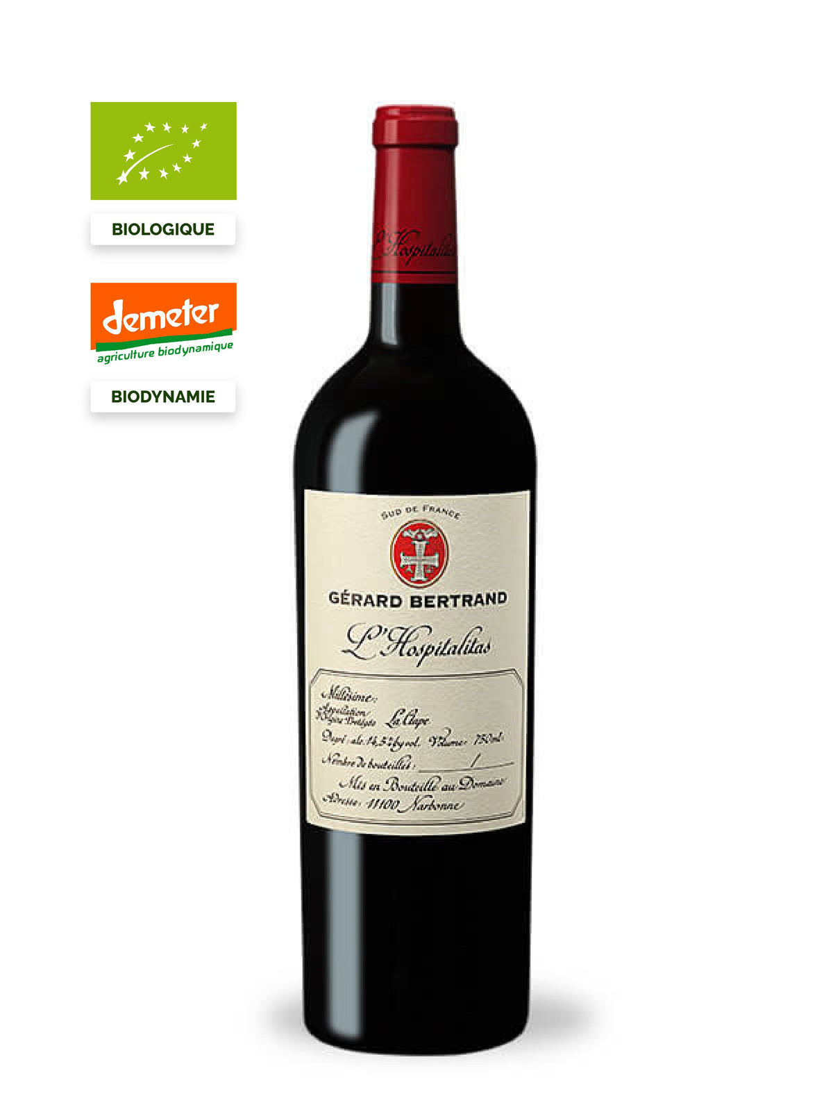 l'hospitalitas 2018 biologische biodynamische wijn la clape wijn 95 robert parker 17 bettane et desseauve