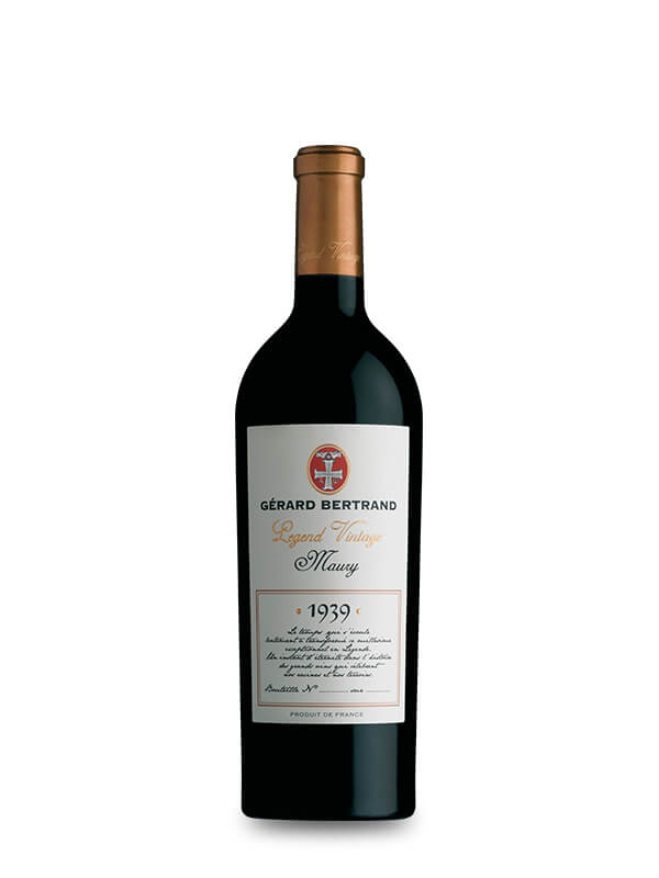 Legend Vintage Vins Doux Naturels 1939 Maury 75cl - Gérard Bertrand