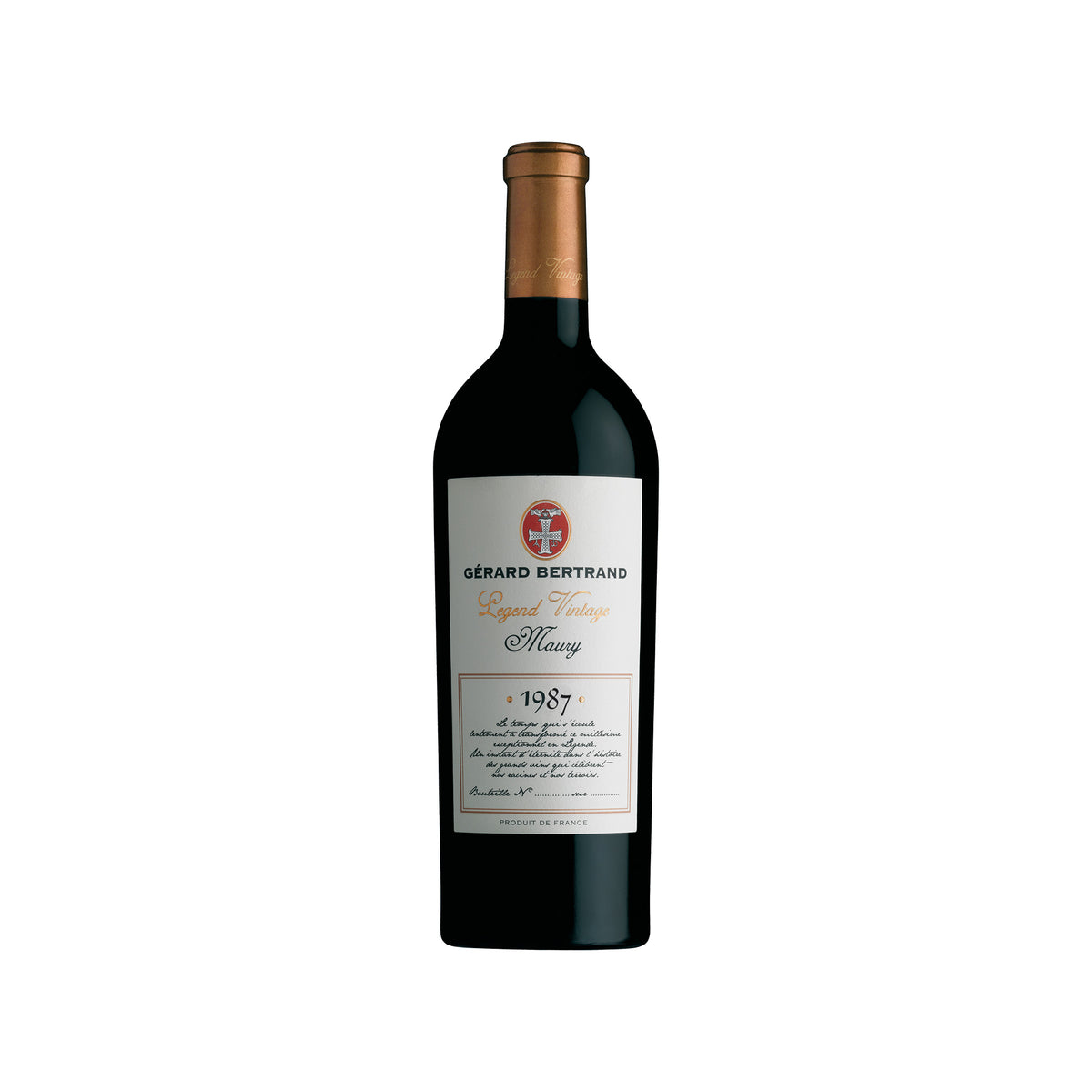 Legend Vintage Vins Doux Naturels 1987 Maury 75cl - Gérard Bertrand