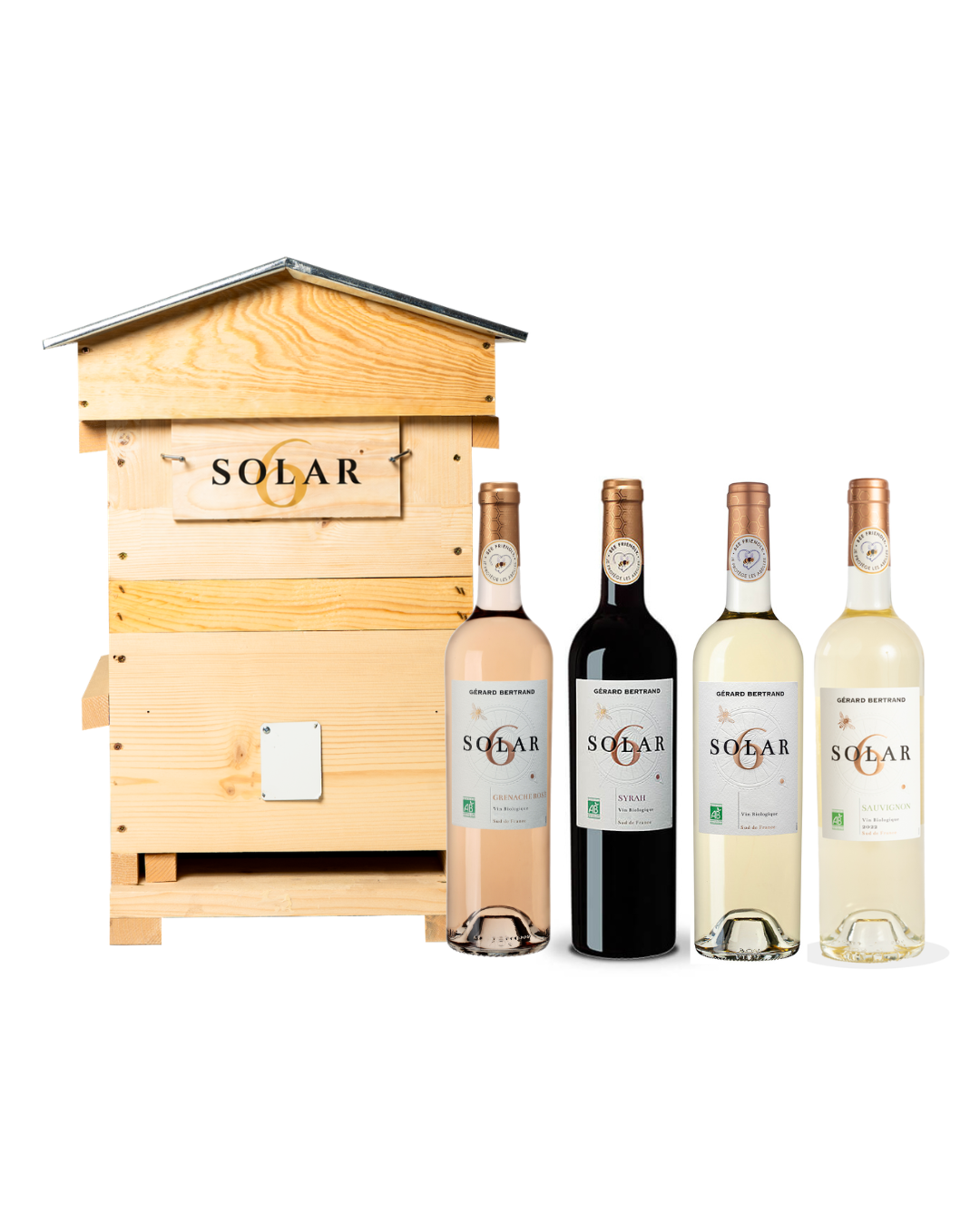 Solar6 Speciale Aanbieding 24 flessen 75cl en de korf cadeau