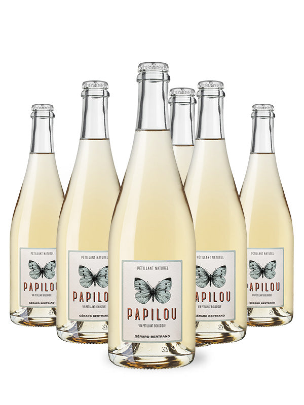 Papilou biologische natuurlijk mousserende witte wijn 2023 lot 6 flessen 75cl - Gérard Bertrand
