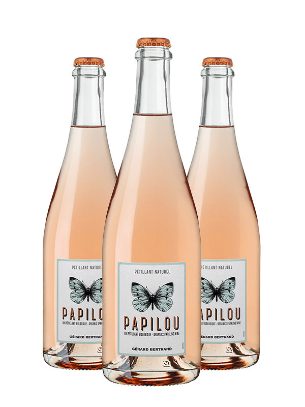 Papilou natuurlijk mousserende rosé 2023 Lot 3 flessen 75cl - Gérard Bertrand