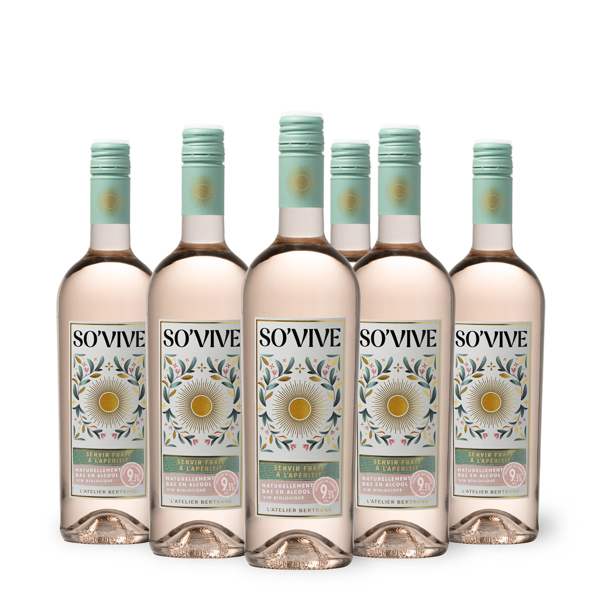 So'Vive 2025 biologische roséwijn van nature laag in alcohol lot 6 flessen 75cl - Gérard Bertrand