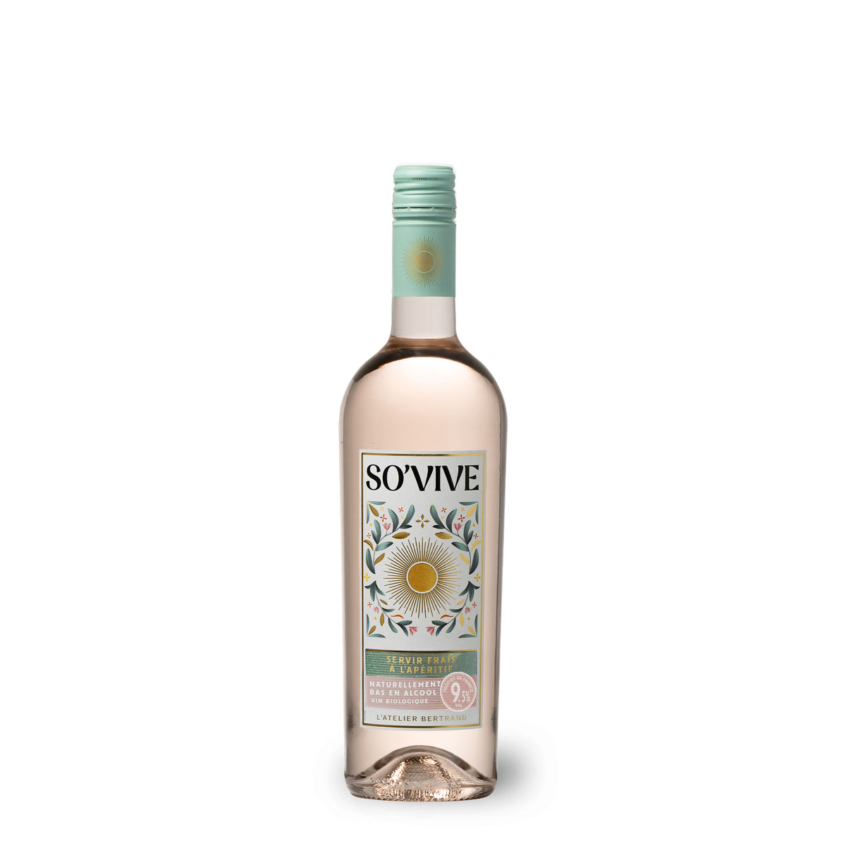 So'Vive 2025 biologische rosé wijn 75cl van nature laag in alcohol - Gérard Bertrand
