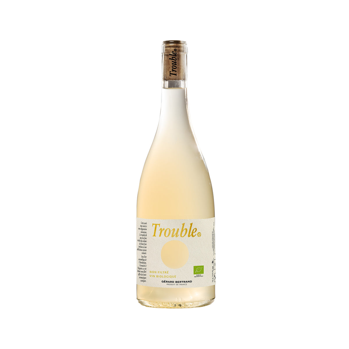Trouble xp biologische witte wijn niet gefilterd 2024 75cl - Gérard Bertrand