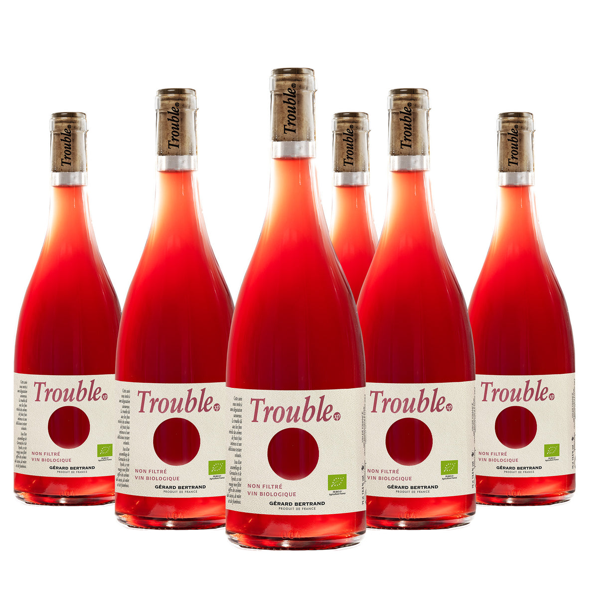 Trouble xp biologische rode wijn Niet Gefilterd 2024 Lot 6 Flessen 75cl - Gérard Bertrand