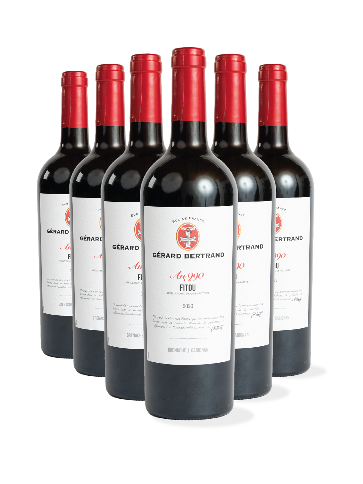 Héritage "An 990" rode Fitou Lot 6 Flessen 75cl - Gérard Bertrand