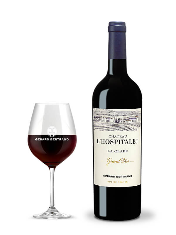chateau l'hospitalet grand vin rode wijn la clape 2018 biologische wijn biodynamie goud decanter 95 IWSC