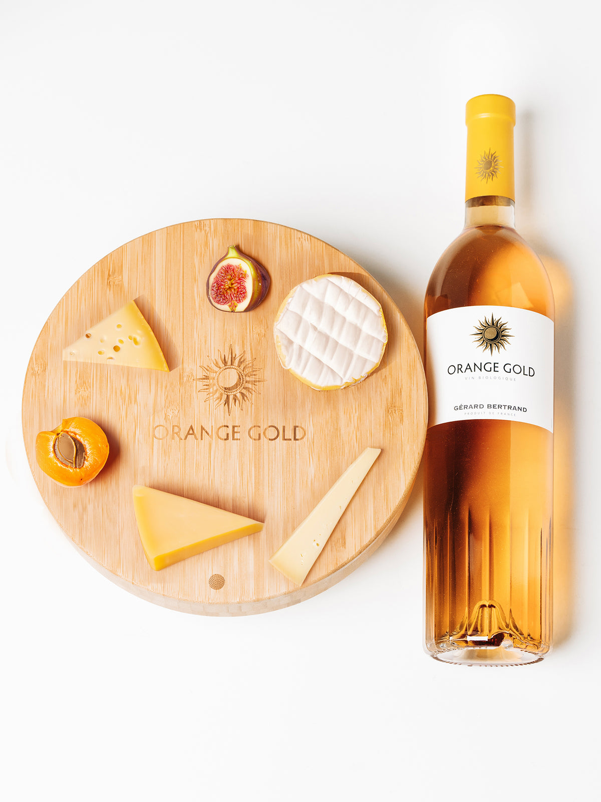 Kaasplank en Orange Gold - Gérard Bertrand 