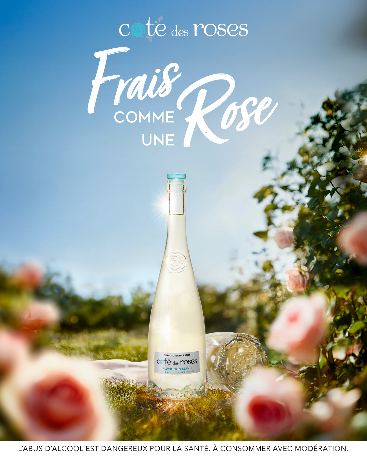 Cote des Roses Sauvignon Blanc 2024 75cl witte wijn - Gérard Bertrand 
