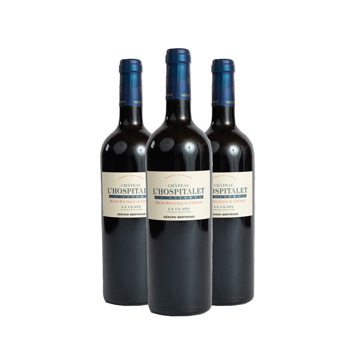 Château l'Hospitalet La Réserve Rouge 75cl 2022 Lot 3 flessen 75cl - Gérard Bertrand 