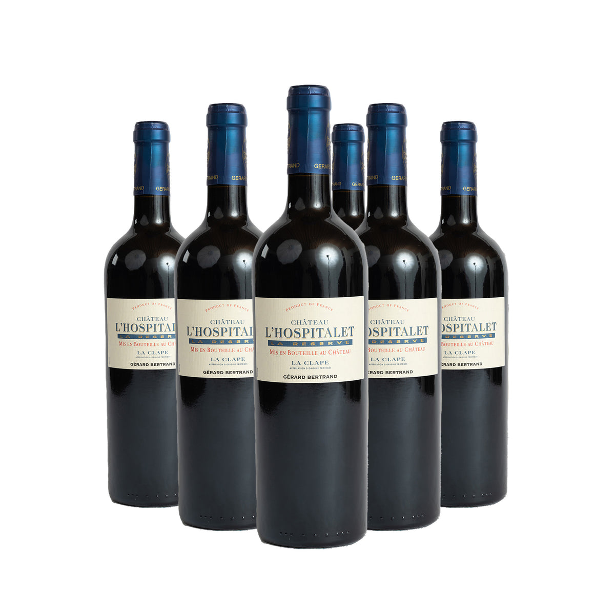 Château l'Hospitalet La Réserve Rouge 75cl 2022 Lot 6 flessen 75cl - Gérard Bertrand 