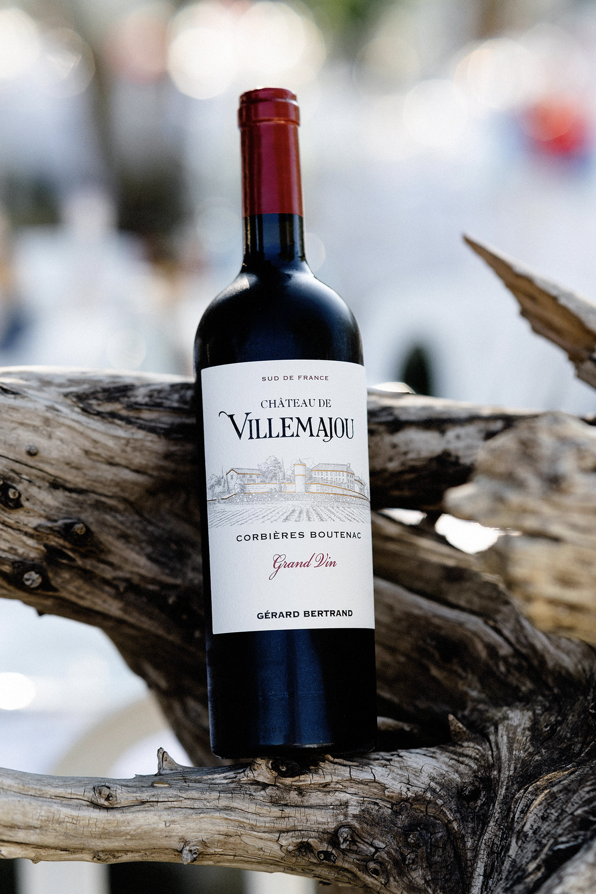 Château de Villemajou Grand Vin Rood 2020 Magnum (1,5L) met houten kist - Gérard Bertrand