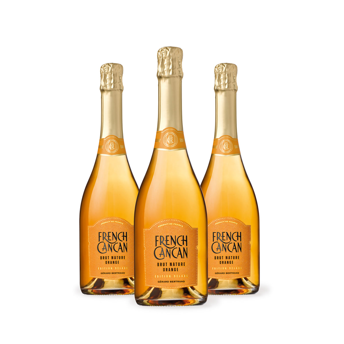 French Cancan Brut Orange Bio 2023 Lot 3 flessen 75cl - Gérard Bertrand 