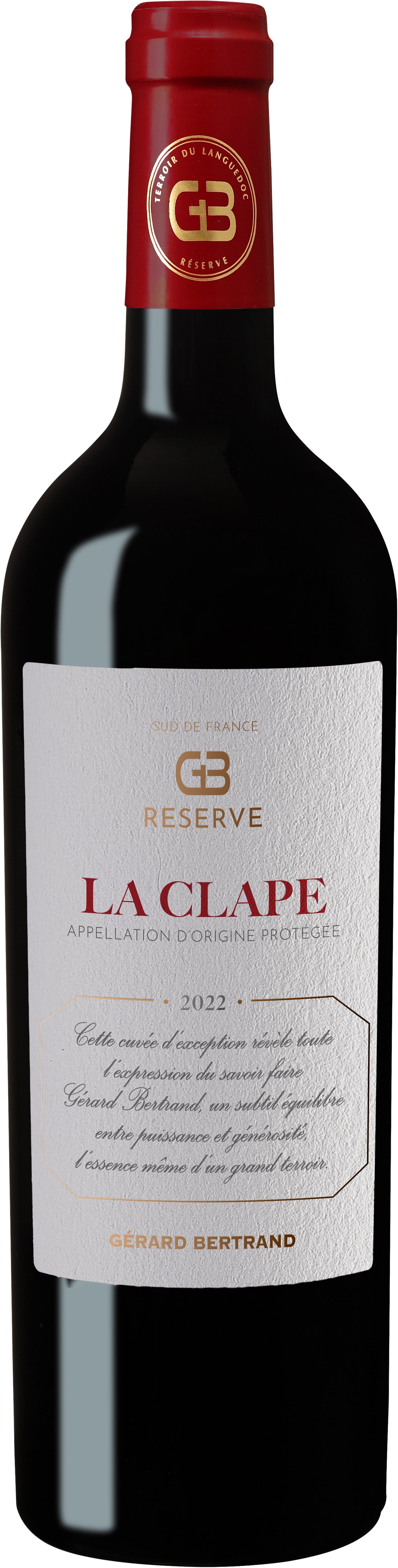 GB Réserve 2022 75cl rode wijn La Clape - Gérard Bertrand 