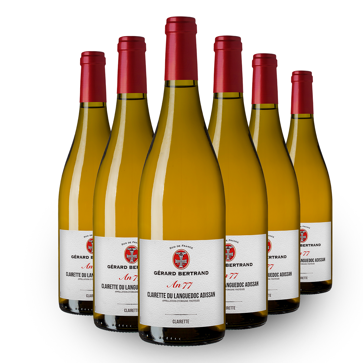 Heritage An 77 Clairette du Languedoc 2021 Lot van 6 flessen 75cl - Gérard Bertrand 