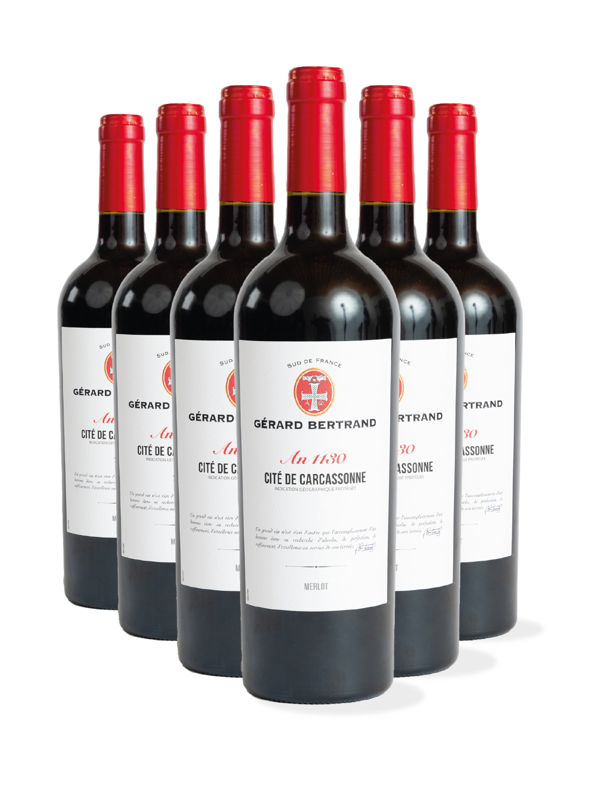 Héritage "An 1130" rood IGP Cité de Carcassonne Lot 6 flessen 75cl - Gérard Bertrand 