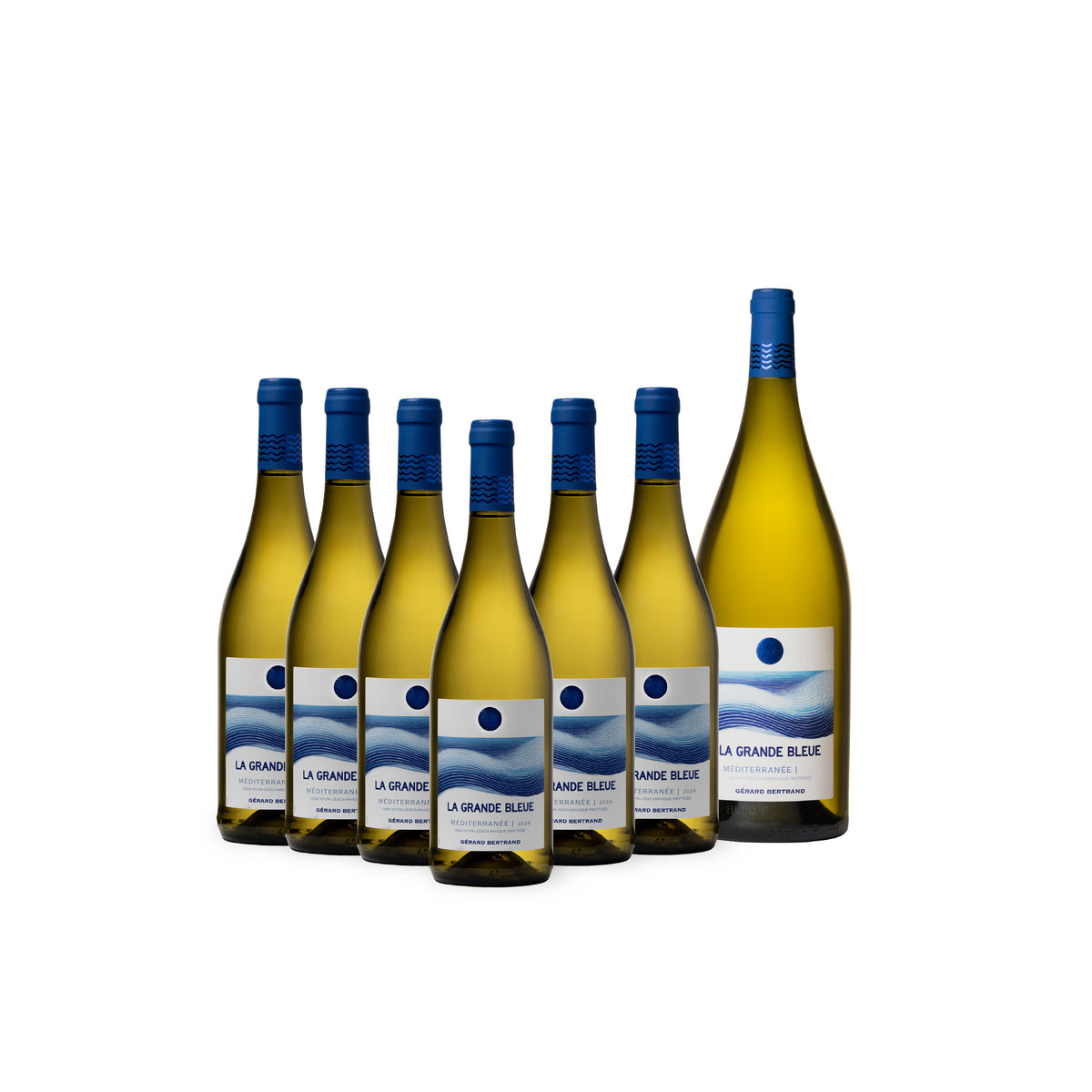 La Grande Bleue 2024 biologische witte wijn Speciale aanbieding 12 flessen 75cl en magnum cadeau - Gérard Bertrand 