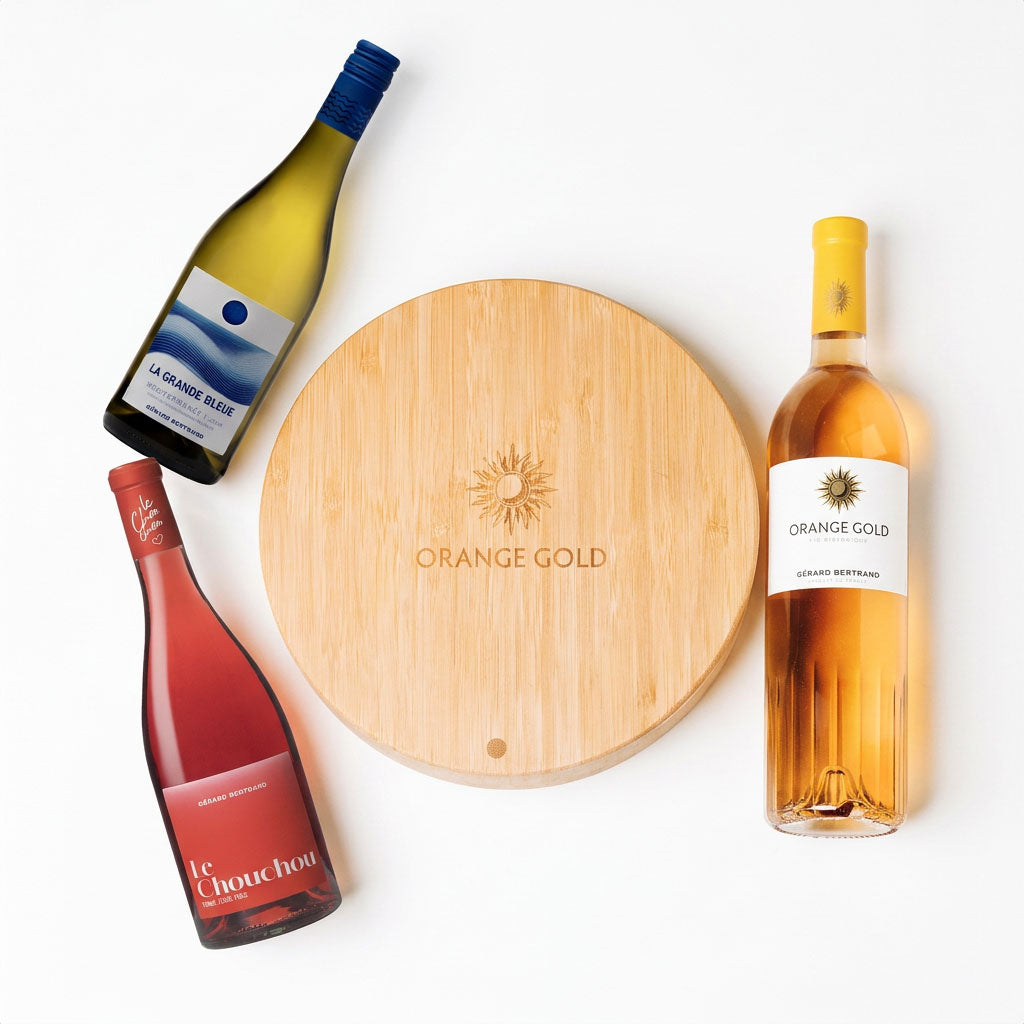 Aperitiefpakket 3 flessen en plank