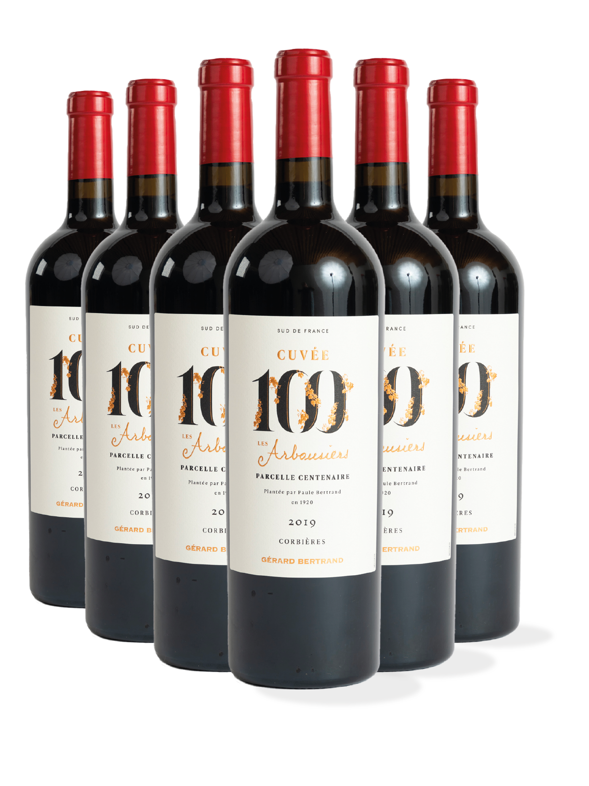 Cuvée 100 Les Arbousiers 2020 Houten Kist 6 Flessen 75cl - Gérard Bertrand 