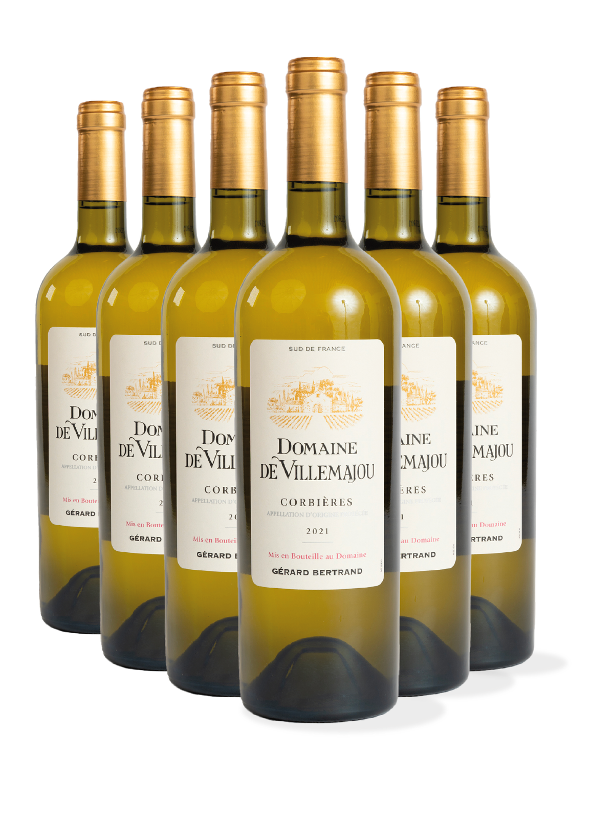 Domaine de Villemajou 2023 biodynamische witte wijn Lot 6 flessen 75cl - Gérard Bertrand 