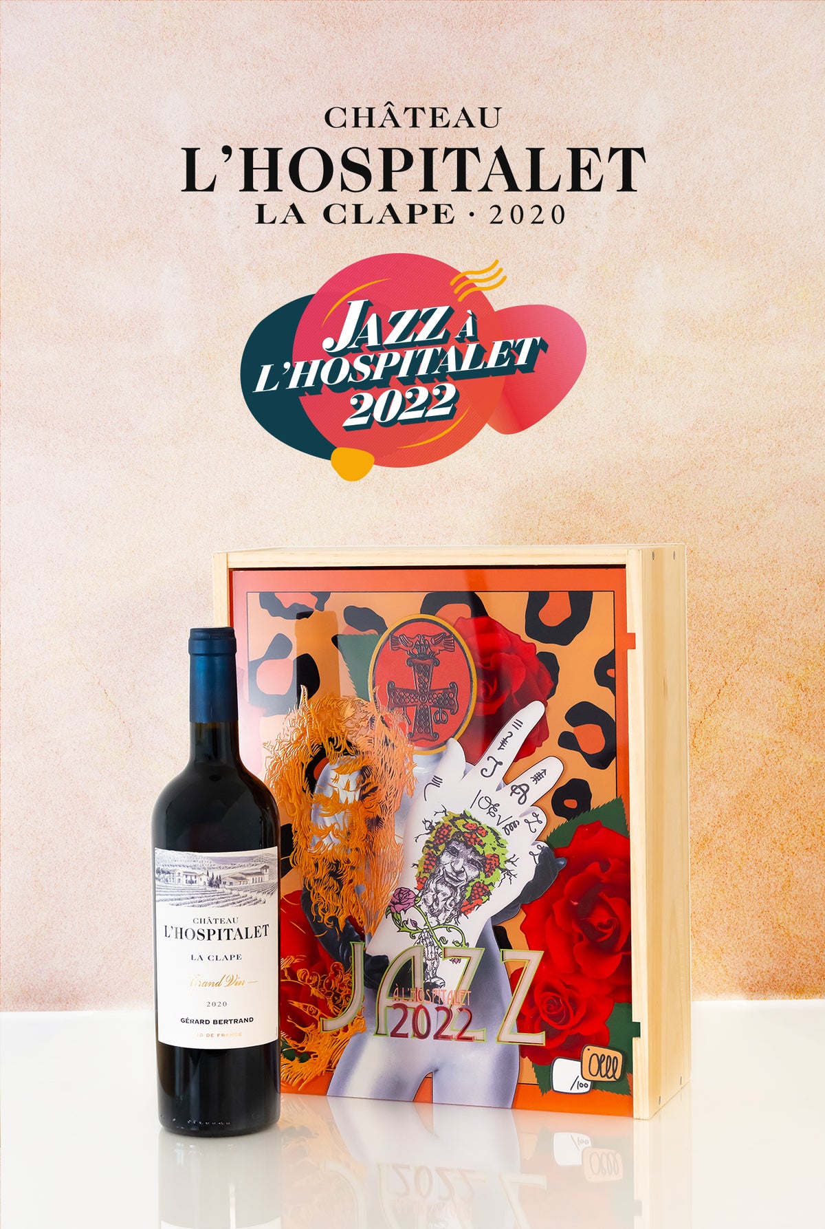 Geschenkdoos Château l'Hospitalet Gelimiteerde editie Jazz 2022 - Gérard Bertrand 