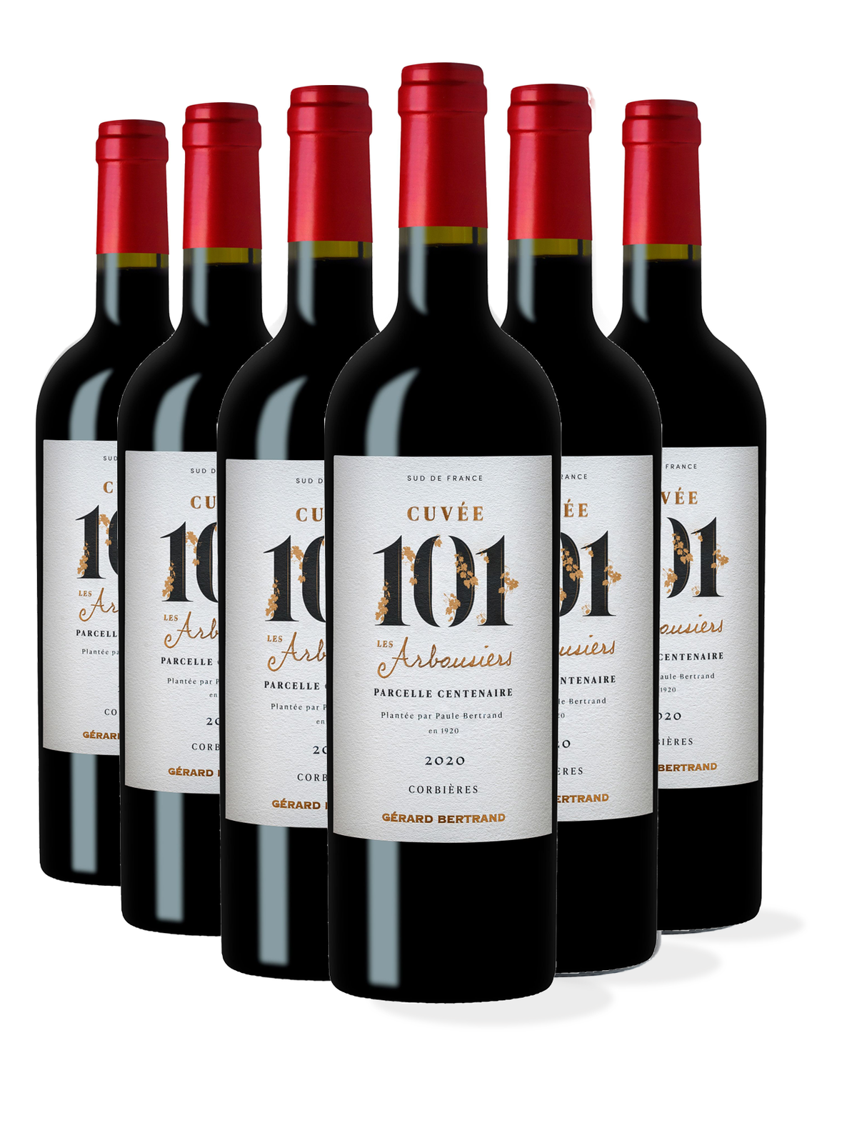 Cuvée 101 Les Arbousiers 2020 6x75cl Houten Kist - Gérard Bertrand 