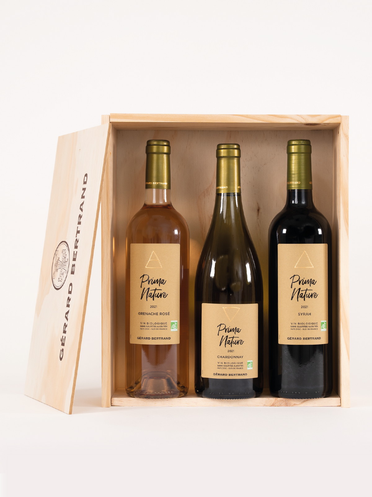 Geschenkdoos Prima Nature Chardonnay, Grenache en Cabernet Sauvignon - Gérard Bertrand 