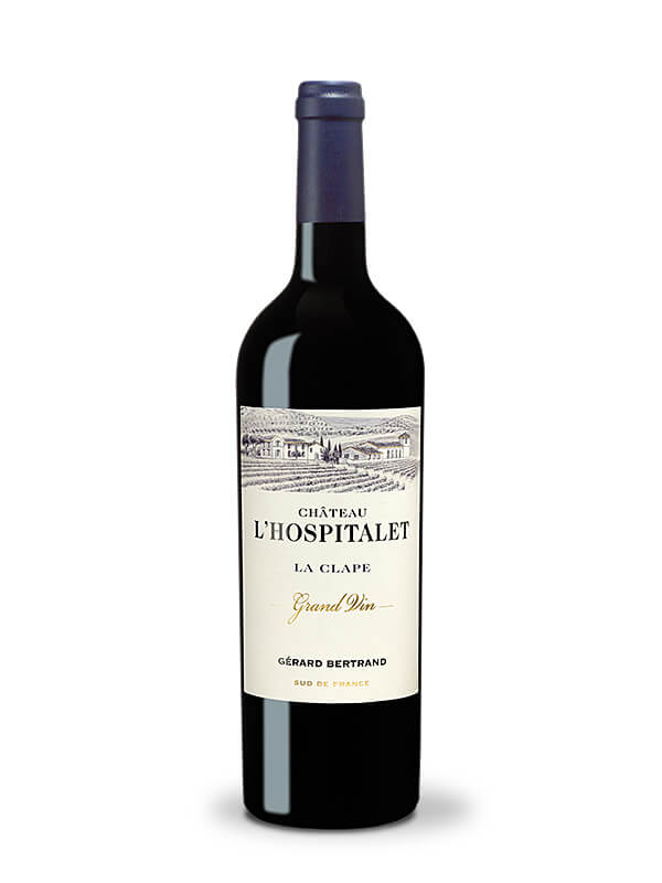 chateau l'hospitalet grand vin rode wijn la clape 2018 biologische wijn biodynamie goud decanter 95 IWSC